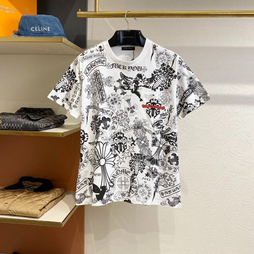 Chrome Hearts all over printed short sleeves